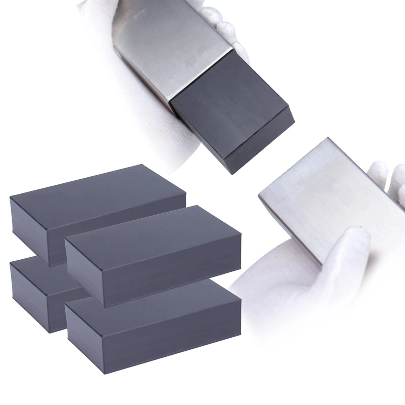 Muzata Flat Handrail Accessories - 4pack Extension Connector 100mm High Strength POM Handrail Fitting, HA01 BNP