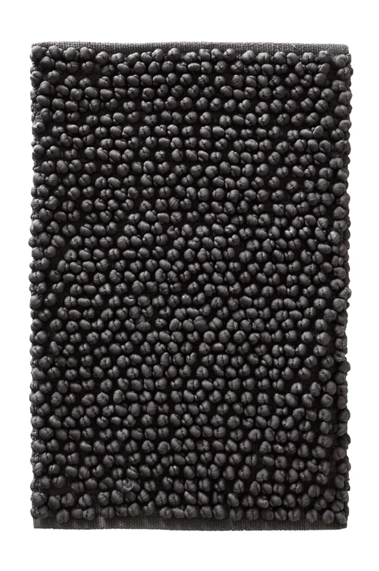 JOTEX Hills Popcorn Bath Mat, Cotton and Polyester Mix - Grey, 80 x 150 cm