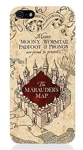 2Bnerd 625160 Hp37 Cover Iphone 5 Harry Potter Marauders Map