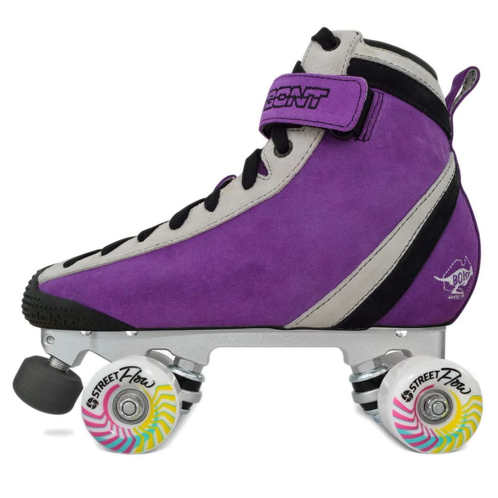Bont Parkstar Purple Suede professional Roller Skates for Park Ramps Bowls Street - Rollerskates for Outdoor and Indoor Skating (Bont 12.5)