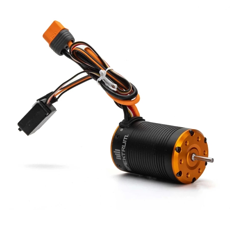 Spektrum Company 2-in-1 Brushless Crawler Motor/ESC: 2300Kv, Orange/Sunset Chevron