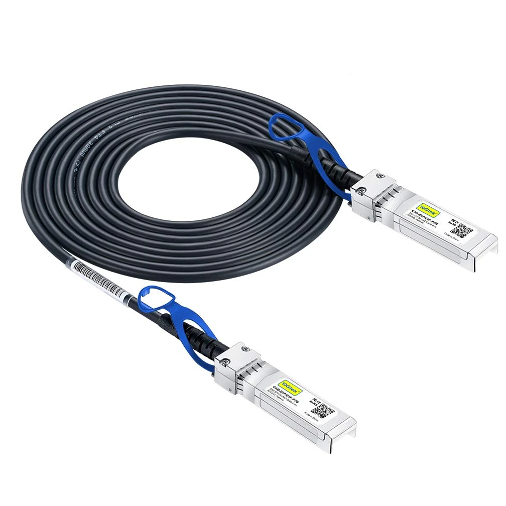 10Gtek 25G SFP28 SFP+ DAC Cable 2-Meter(6.5ft), 25GBASE-CR SFP28 to SFP28 Passive Direct Attach Copper Twinax Cable for Cisco SFP-H25GB-CU2M, Ubiquiti UniFi UC-DAC-SFP28, Supermicro and More