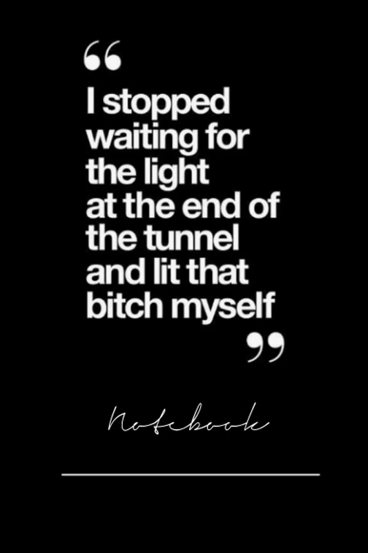 xlkchiury771 i stopped waiting for the light at the end - 120 pages notebook x