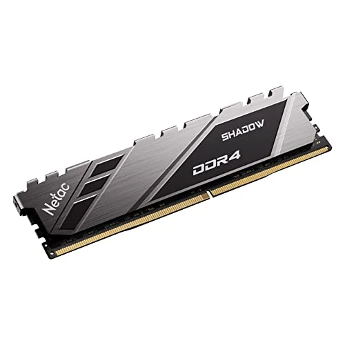Netac 8GB DDR4 2666 MHz DRAM High Performance Desktop Memory with Heat Sink, Gaming Memory, Grey
