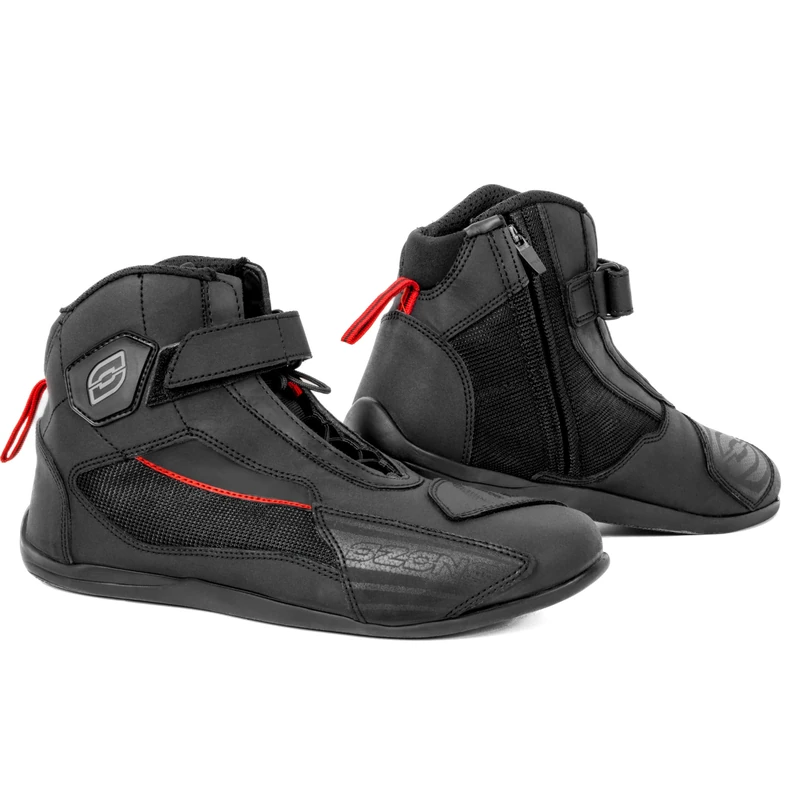 OZONE MOTO Unisex's City Boat Motorcycle Boots, Black, 47 EU