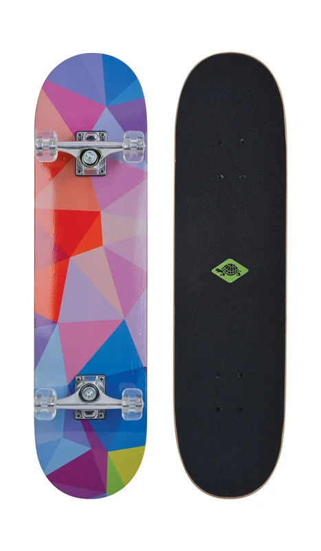 Schildkröt Skateboard Kicker 31", Deck with Great Beginner Features, Concave Deck with Double Kick and Grip Tape, ABEC5 Ball Bearings, Design: Abstract, 510603