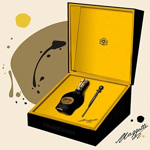 Mazzetti Traditional Balsamic Vinegar of Modena P.D.O (Tradizionale), 25 Year Aged in small wooden barrels. Thick, rich and intense. Gift Box with glass pipette. Made in Italy