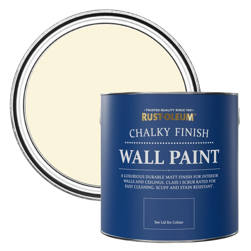 Rust-Oleum Cream Matt Emulsion Wall Paint - Clotted Cream 2.5L