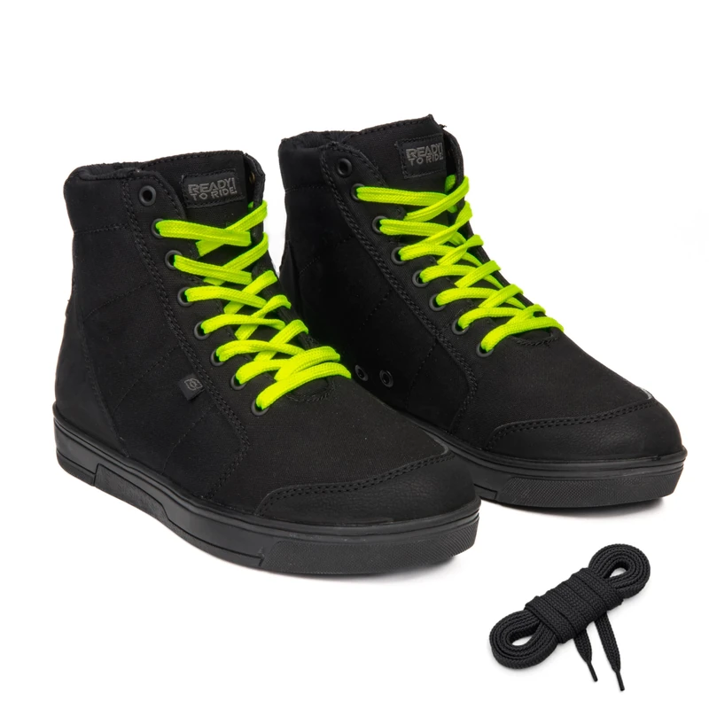 OZONE MOTO Town Motorcycle Boots Strengthening Ankle Heels and Soles Non-Slip Sole Ventilation Reflective Elements Antibacterial Insole