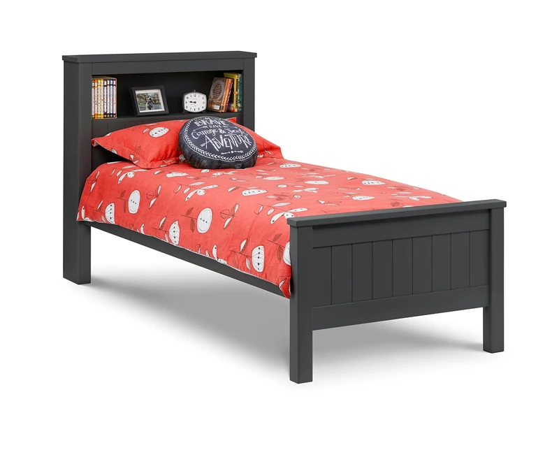 Julian Bowen Maine Bookcase Bed - Anthracite Painted Beds