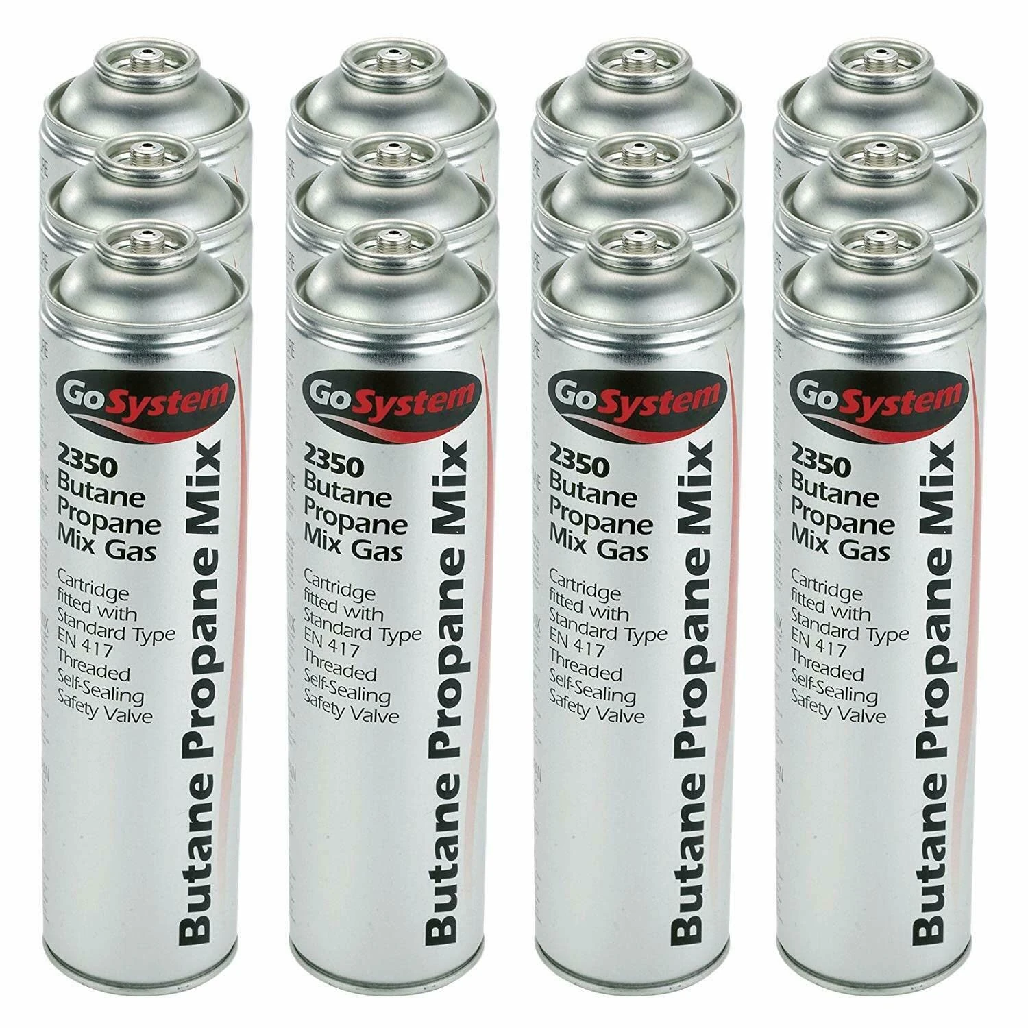 GoSystem Garden Weed Wand Gas Weed Killer Burner Blaster Burning Torch and Gas Canisters Refill for Camping Stove Blowtorch BBQ (12 x Go Can 350g Only)