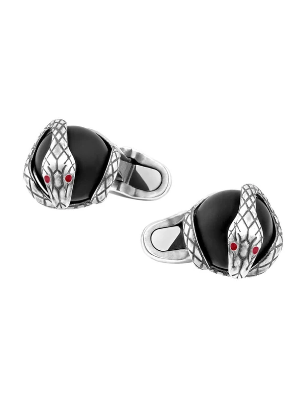 Montblanc Cufflinks Cufflinks Rouge et Noir Silver 124058 Brand, one size, Non-precious metals, Not a gemstone