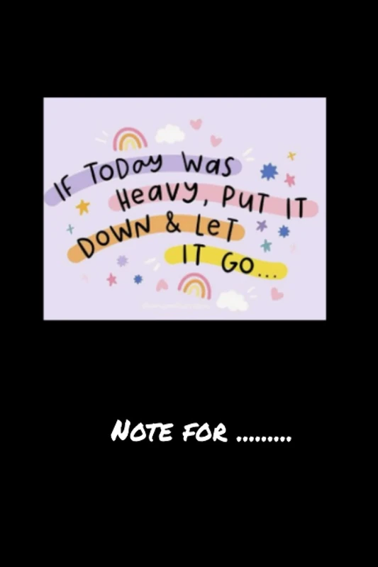 xkcjhigufy96 if today was heavy put it down let it go- 120 pages College Ruled Notebook Lined School Journal for girl boy teen