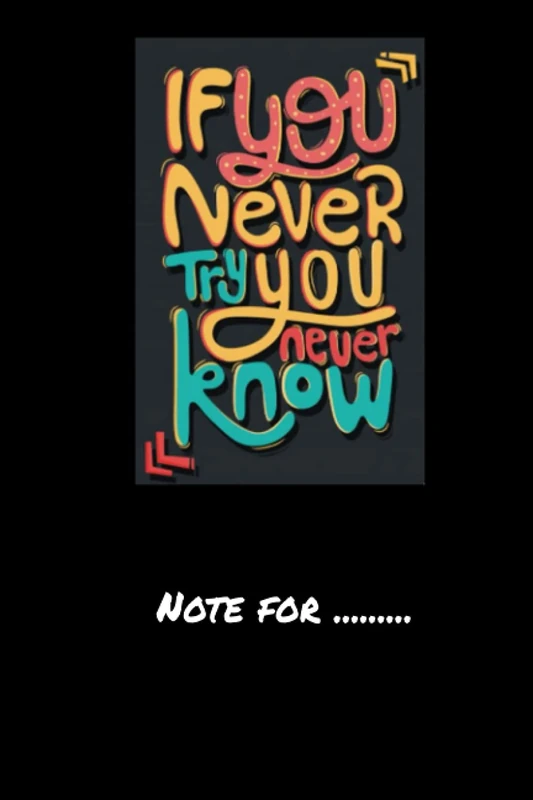 xkchgfiur87 if you never try you never you never know- 120 pages College Ruled Notebook Lined School Journal for girl boy teen