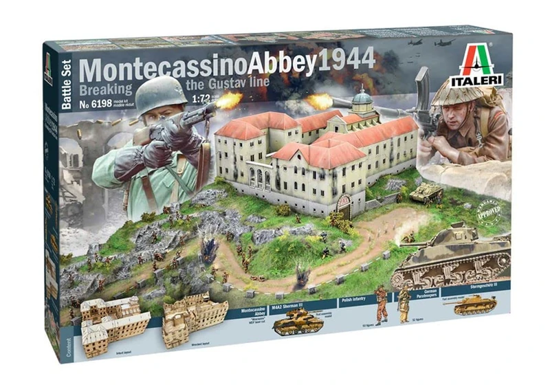 Italeri 1:72 Set - Montecassino 1944 - Gustav Line Battle