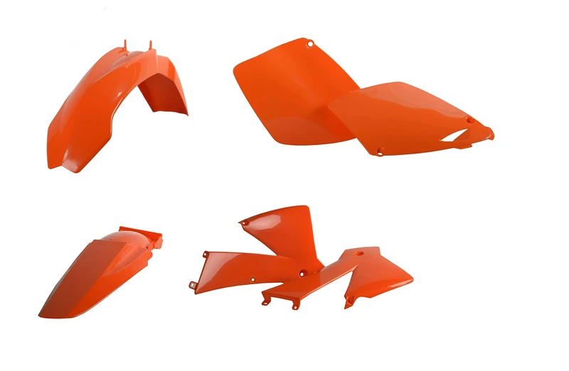 POLISPORT 90856 - Polisport Enduro Plastic Replica Kit for Those Looking for OEM Quality for KTM Motorcycles in Orange