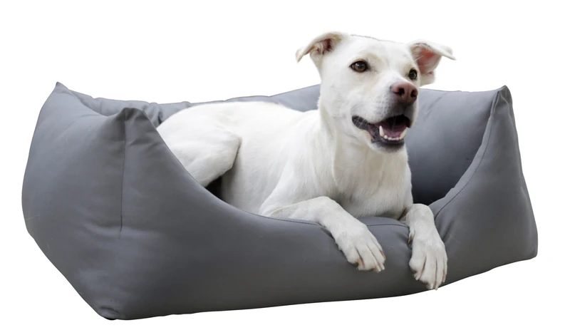 Kerbl Pet Oxford Place Cuddly Bed, Light Grey, 85 x 110 cm - Image 1