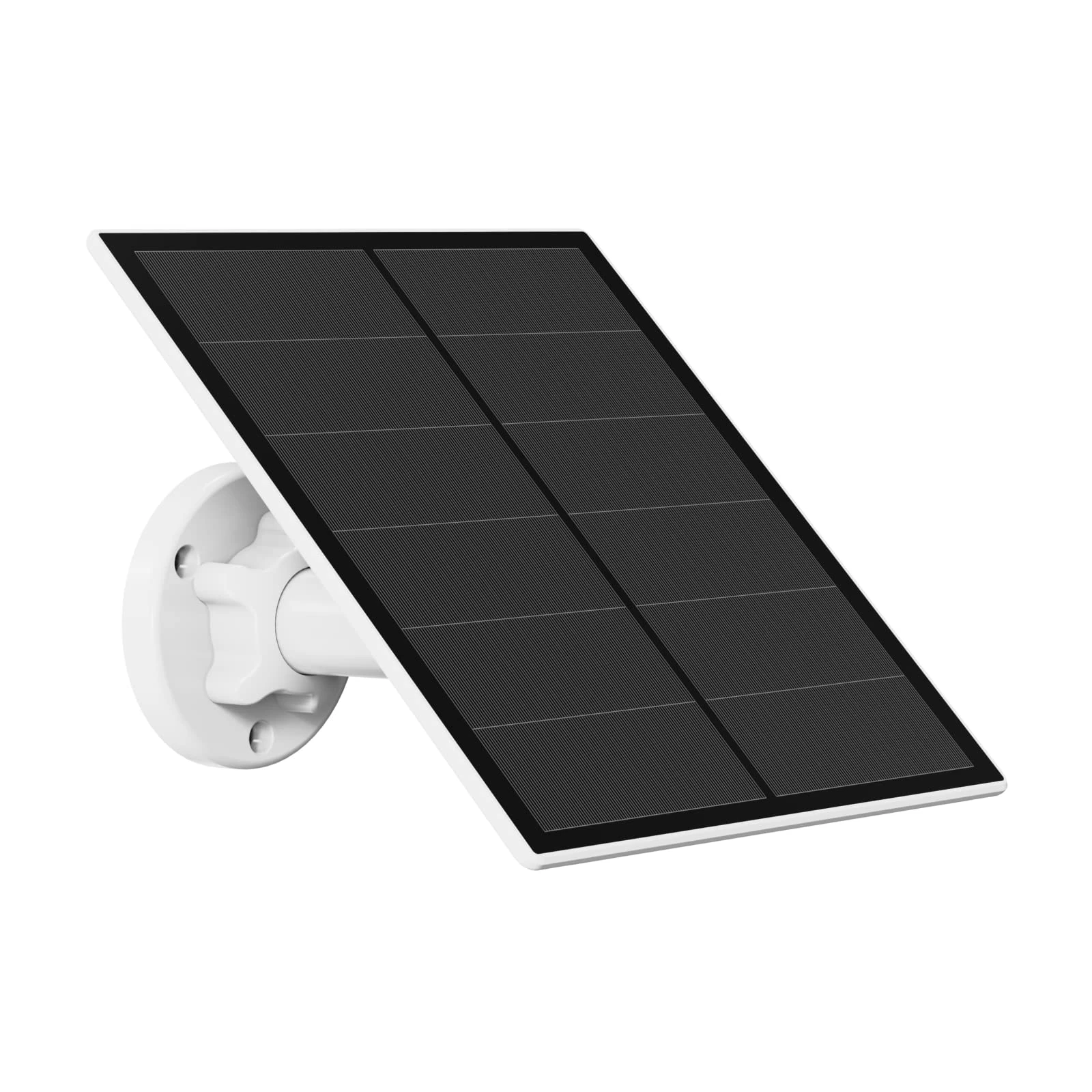 5W Solar Panel for Security Camera, Solar Panel for DC 5V Outdoor Rechargeable Battery Camera, Solar Panels with Micro USB and USB-C Port, Adjustable Security Mount, IP65 Waterproof, 9.8ft Cable