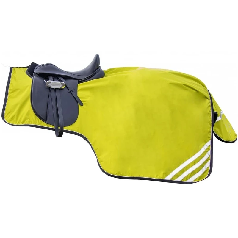 HKM Reflective Exercise sheet with fleece lining Neon Yellow 7'3