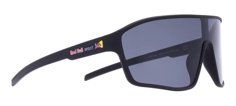 Red Bull Spect Eyewear Unisex's Daft Sunglasses, Rubber Black, Large