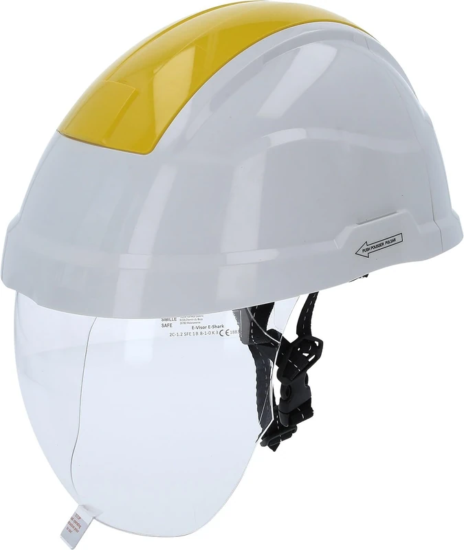 KS Tools 117.0136 Work Helmet with Face Protection Yellow - Image 1