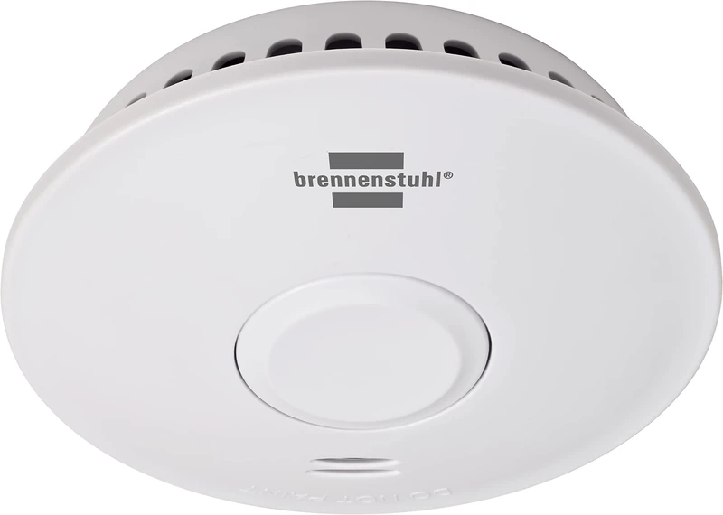 Brennenstuhl Wireless Smoke Detector RM L 3101 / Connectable Smoke Alarm with Battery (connectable with up to 40 smoke detectors, alarm signal 85 dB, tested according to DIN EN 14604)