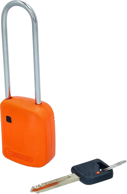 KS Tools 117.0219 Barrier Padlock | Orange | Metal | 76 mm