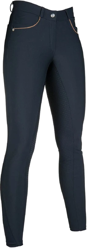 Hkm Ladies Beagle Riding Breeches Deep Blue, 6900 Dark Blue, 34