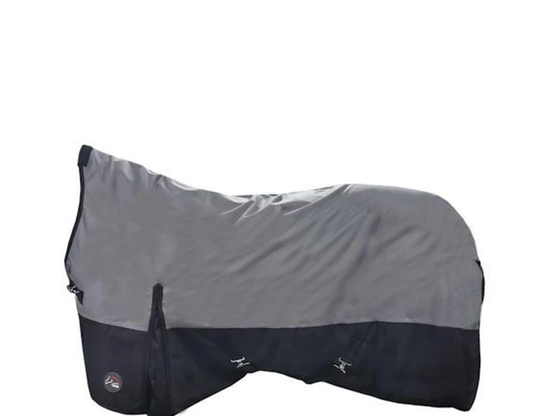 HKM Cleveland 600D, with fleece Highneck rug Grey/Black 6'0 - Image 1