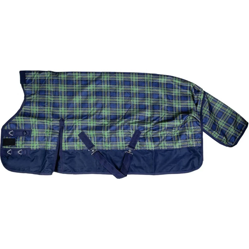 HKM San José check 600D, lightw. lining Highneck rug Navy/Green Checked 6'4