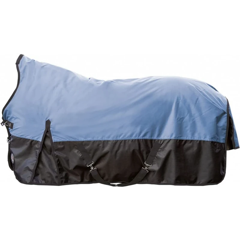 HKM Orlando 600D, 100g filling Highneck rug Baby Blue/Black 6'9