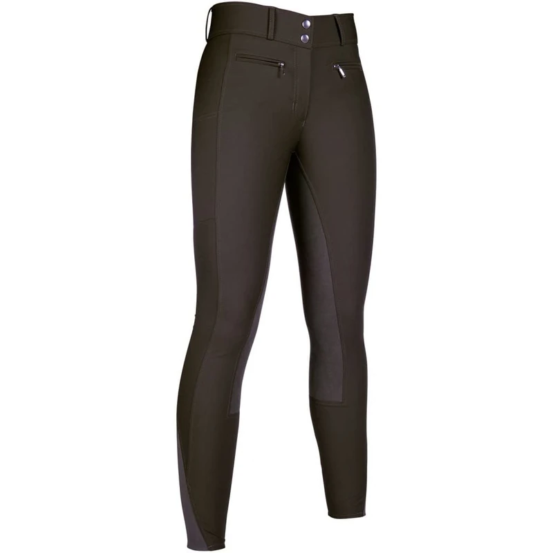 Hkm Women's Liv high Waist Trousers, 2100 Dark Brown, 38