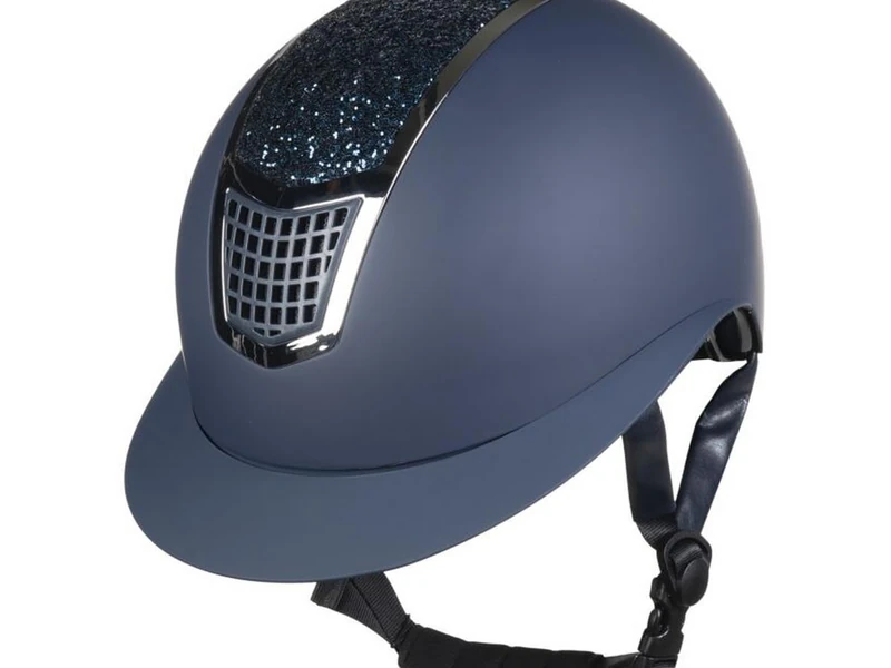 HKM Glamour Shield Helmet Blue/Grey M