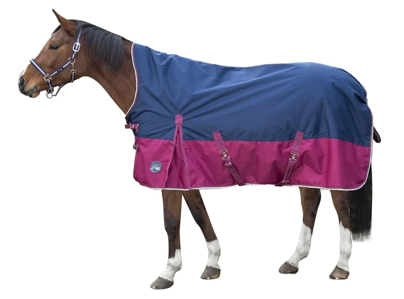 HKM Cleveland 600D, with fleece Highneck rug Red/Black 5'3