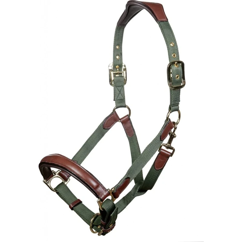 HKM Luna Halters Green/Brown Pony