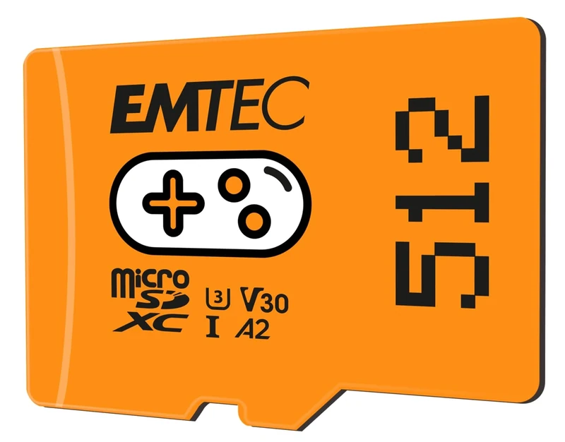EMTEC - 512GB microSD Gaming Memory Card - More Games and Video Storage - ECMSDM512GXCU3G - Nintendo Switch Compatible - Orange