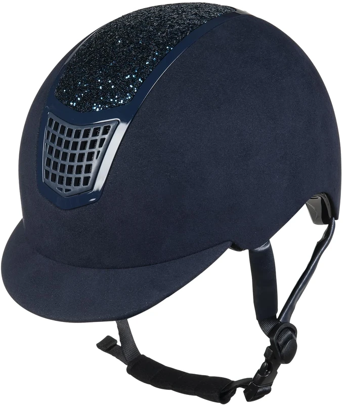 HKM Brillant Helmet Blue/Grey 55
