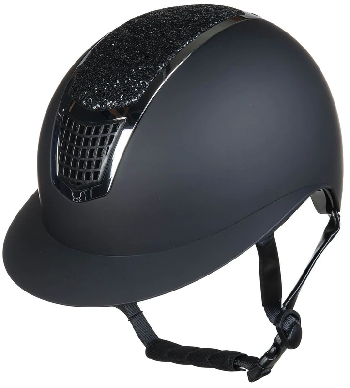 HKM Glamour Shield Helmet Black/Grey 58