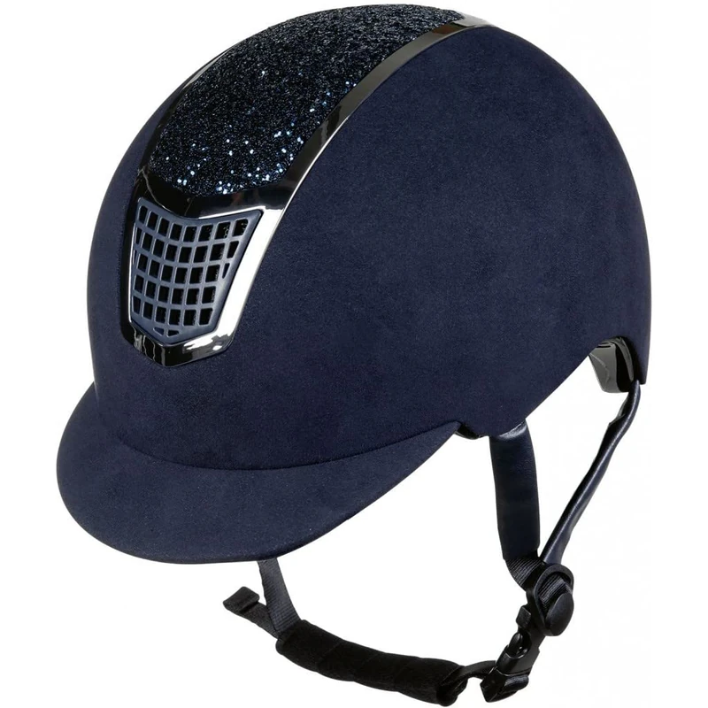 HKM Brillant Helmet Blue/Grey 61