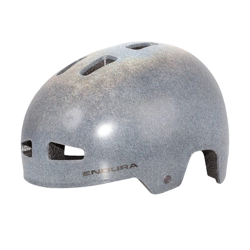 Endura PissPot BMX Cycling Helmet | Lightweight Construction | External Vents | Micro-Adjustment Fit Helmet, Grey, L-XL
