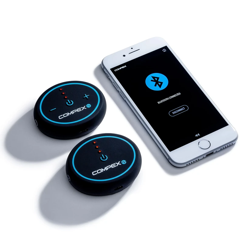 Compex - Wireless muscle stimulator Mini TENS, EMS, Massage - 2 independent channels, 6 programmes and controlled by an intuitive app - Image 1