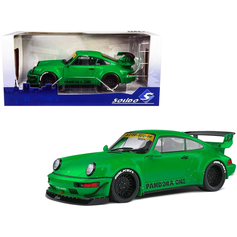 Solido S1807502 1:18 2011 RWB 964-Pandora One Green Porsche Collectible Miniature car