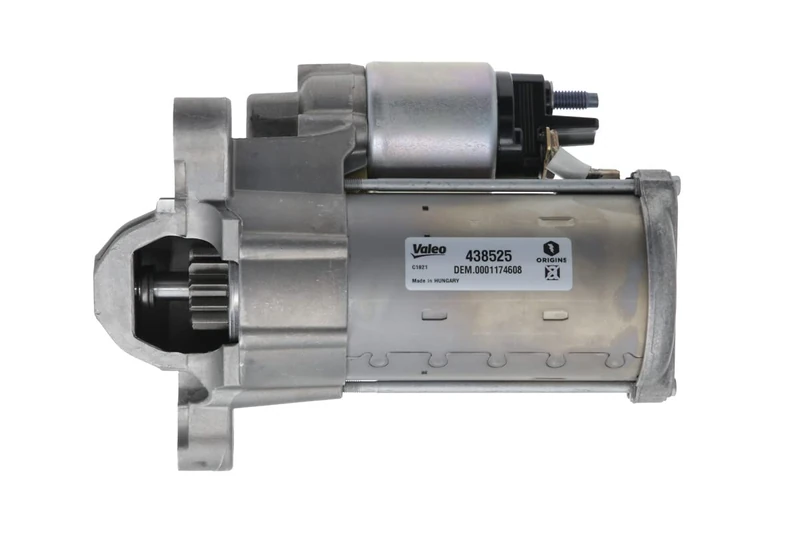 VALEO 438525 Starter Power: 1,7 kW Stop & Start: YES Number of teeth: 12 teeth Voltage: 12 V Rotation direction: CLOCKWISE