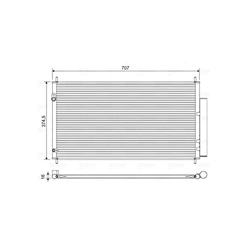 Valeo Condenser, Air Conditioning 822606