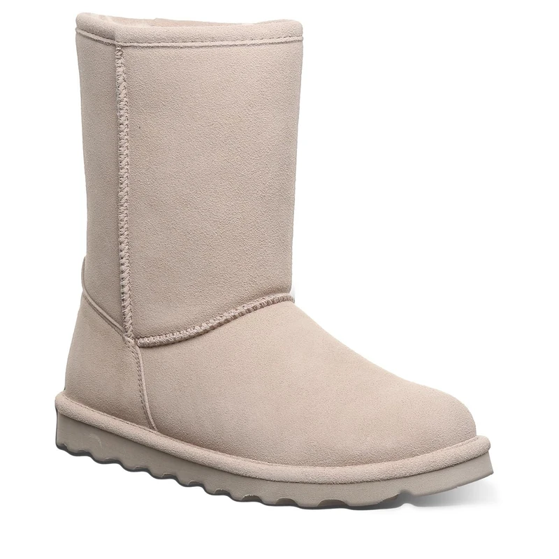 Bearpaw Elle Short Women's Suede Slouch Boots - Mushroom UK 3