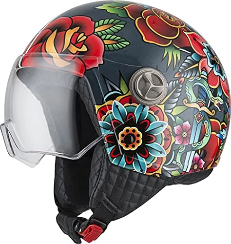 NZI Zeta 2 Open Helmet MINIJET, Unisex-Adult, FRÜHLING, S