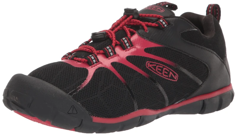 KEEN Unisex Kids Chandler 2 CNX Sneaker, Black Red Carpet, 8 UK Child