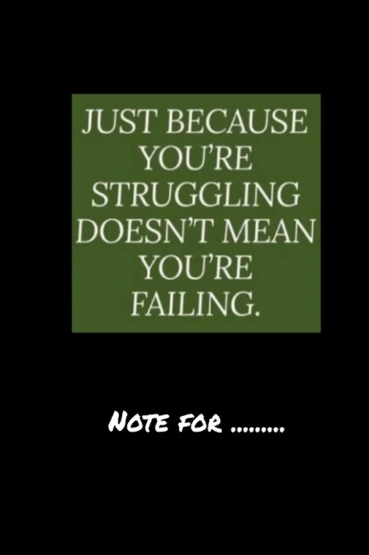 kxhcgiru6121 just because you are struggling doesnt mean you are failing - 120 pages College Ruled Notebook Lined School Journal for girl boy teen