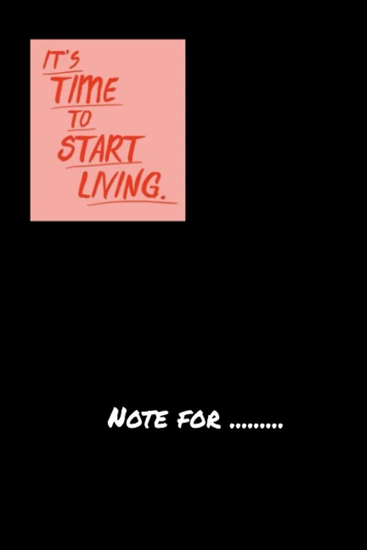 kxhcgfuir17 its time to start living - 120 pages College Ruled Notebook Lined School Journal for girl boy teen (1)