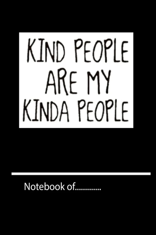 kxhcgiur318 kind people are my kinda people -120 pages notebook for girl boy teen Weekly Meal Planner x